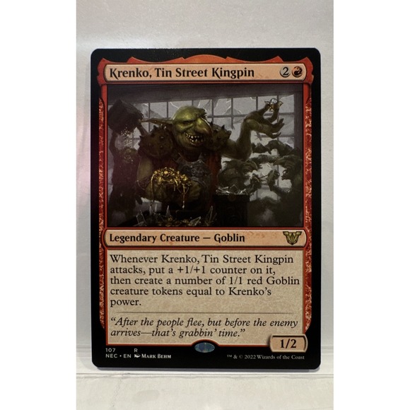 Wizards Of The Coast Other - Krenko, Tin Street Kingpin Commander: Kamigawa: Neon Dynasty Regular